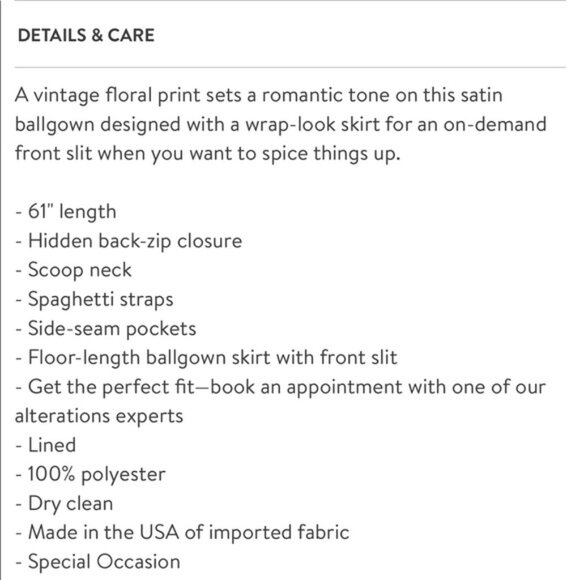 Xscape Floral Print Satin Gown Evening Dress Sz.8 - Picture 7 of 16